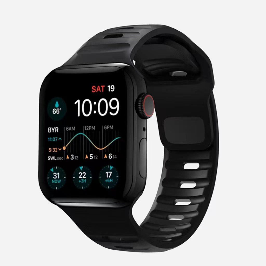 Silicone Reverse-buckle Watch Band