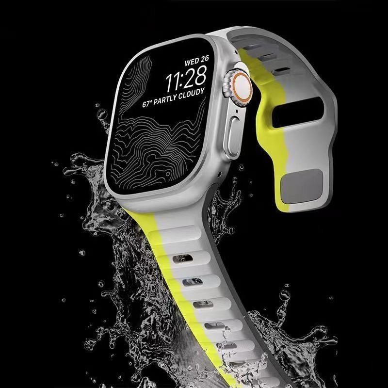 Silicone Reverse-buckle Watch Band