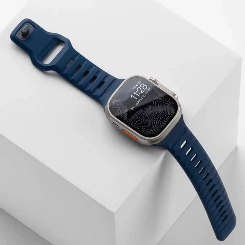 Silicone Reverse-buckle Watch Band