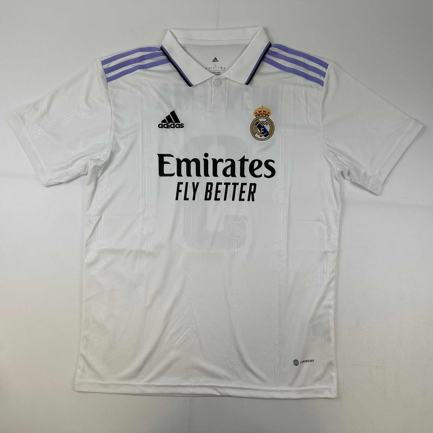 Autographed/Signed Karim Benzema Real Madrid Player Art White Soccer Jersey Beckett BAS COA