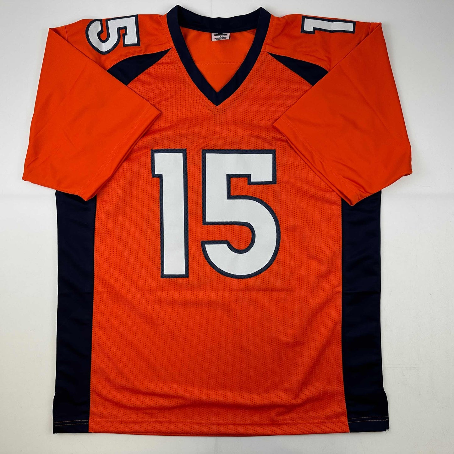 Autographed/Signed Brandon Marshall Denver Orange Football Jersey Beckett BAS COA