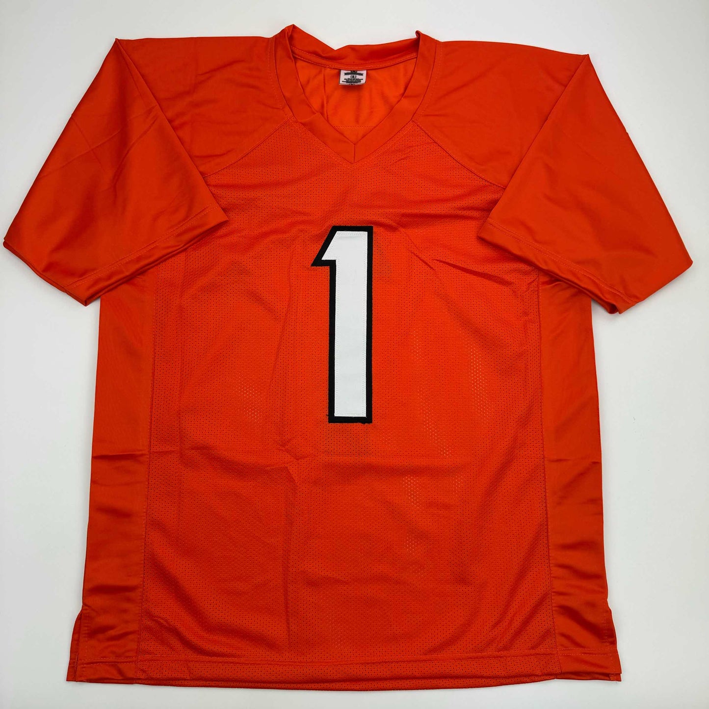 Autographed/Signed Ja'Marr Chase Cincinnati Orange Football Jersey JSA COA
