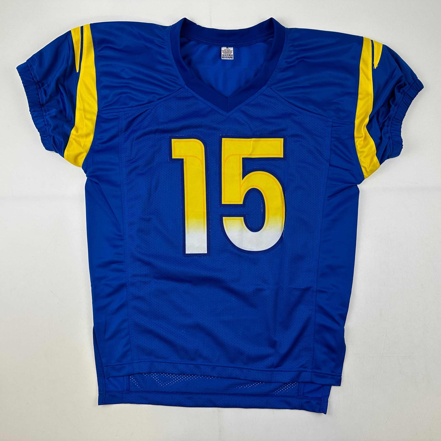 Autographed/Signed Tutu Atwell Los Angeles LA Blue Football Jersey Beckett BAS COA