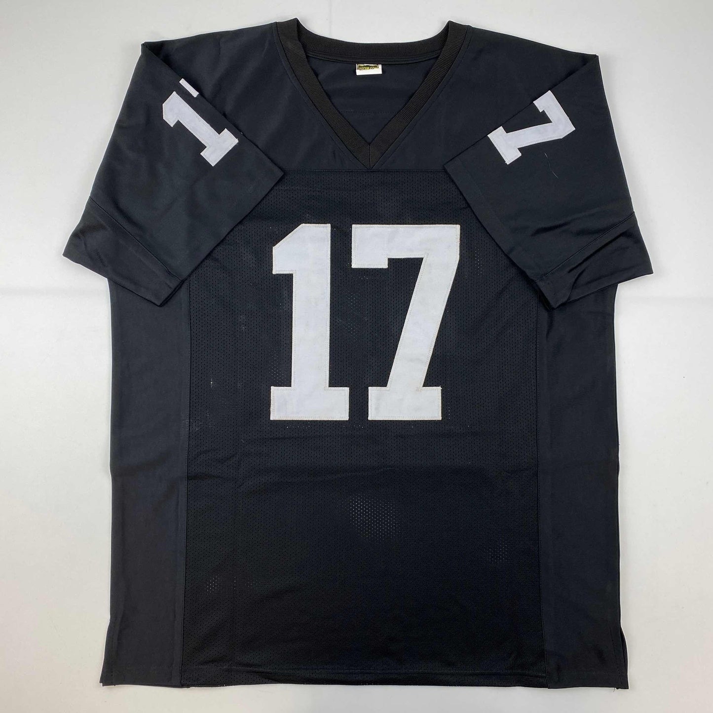 Autographed/Signed Davante Adams Las Vegas Oakland Black Football Jersey Beckett BAS COA