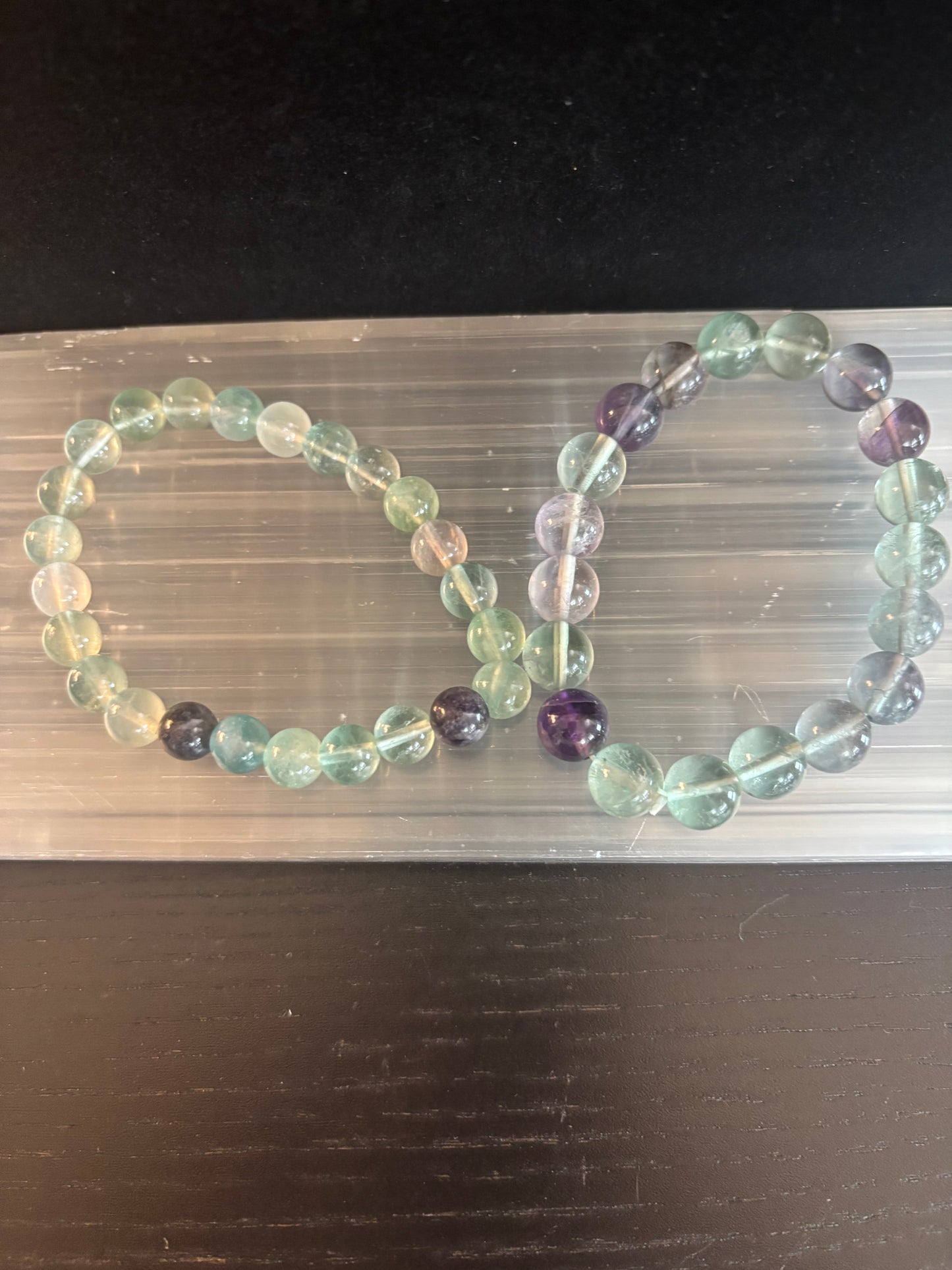 Natural Fluorite Spiritual Healing Bracelet – 6mm, 8mm or 10mm Gemstone Beads