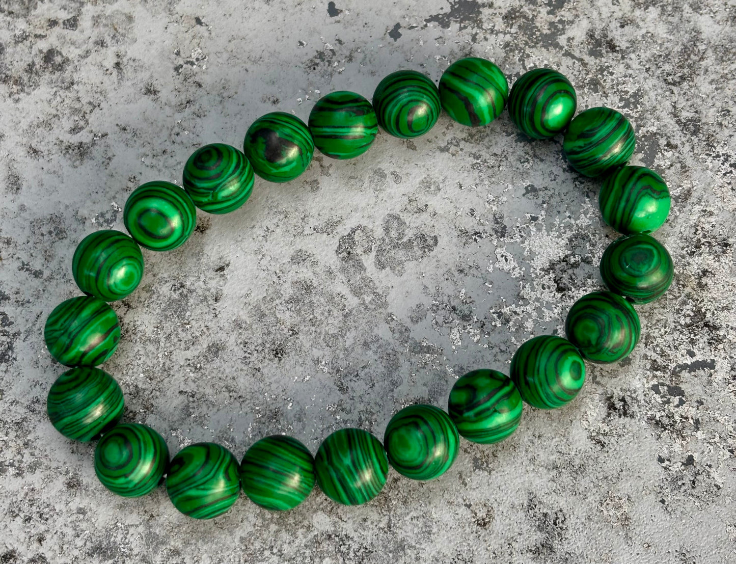 Malachite Bead Bracelet – Transformation and Protection