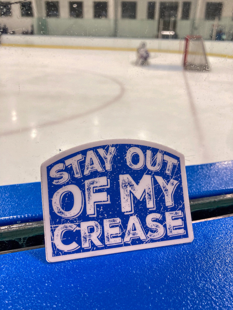 Stay Out of My Crease Hockey Sticker