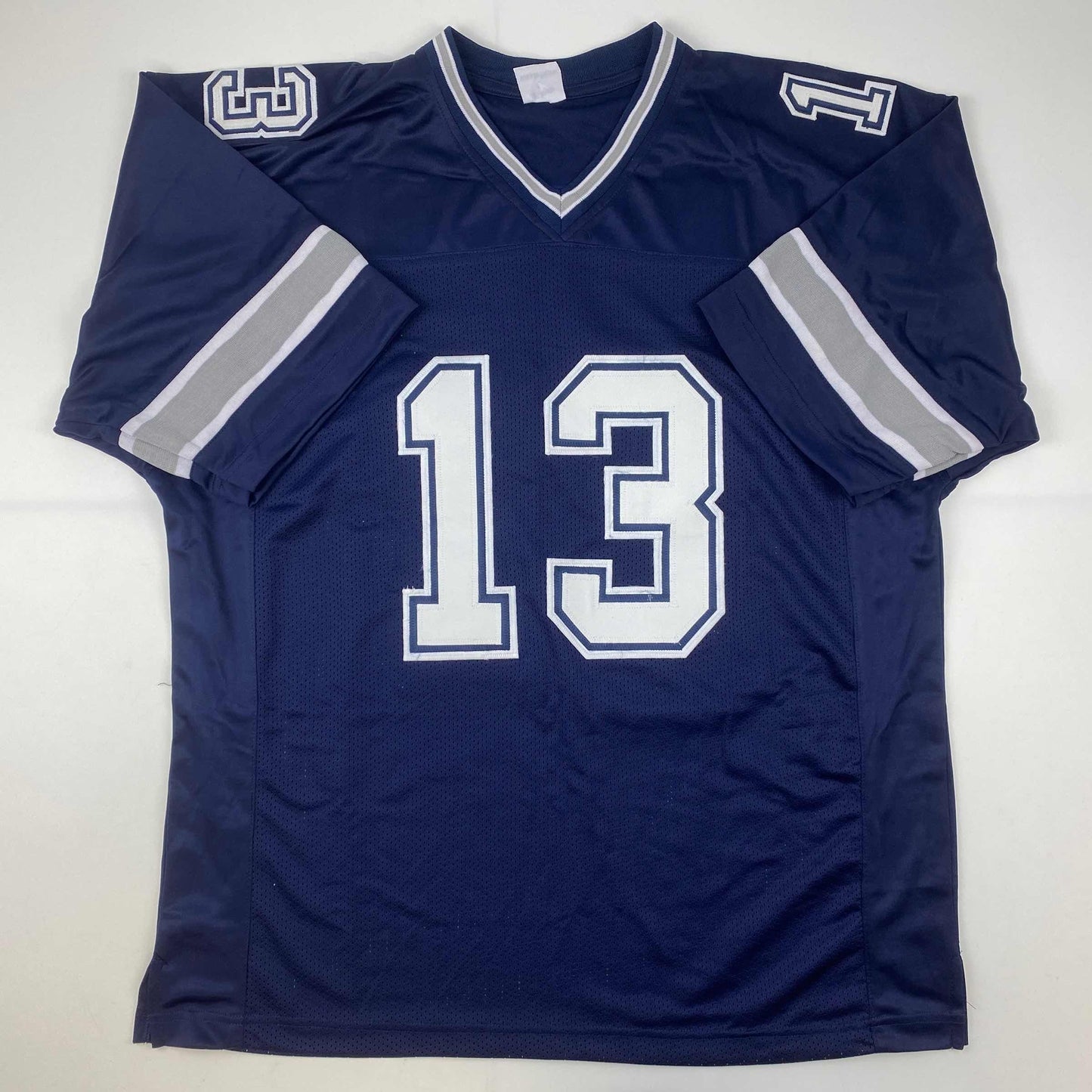 Autographed/Signed Michael Gallup Dallas Blue Football Jersey JSA COA