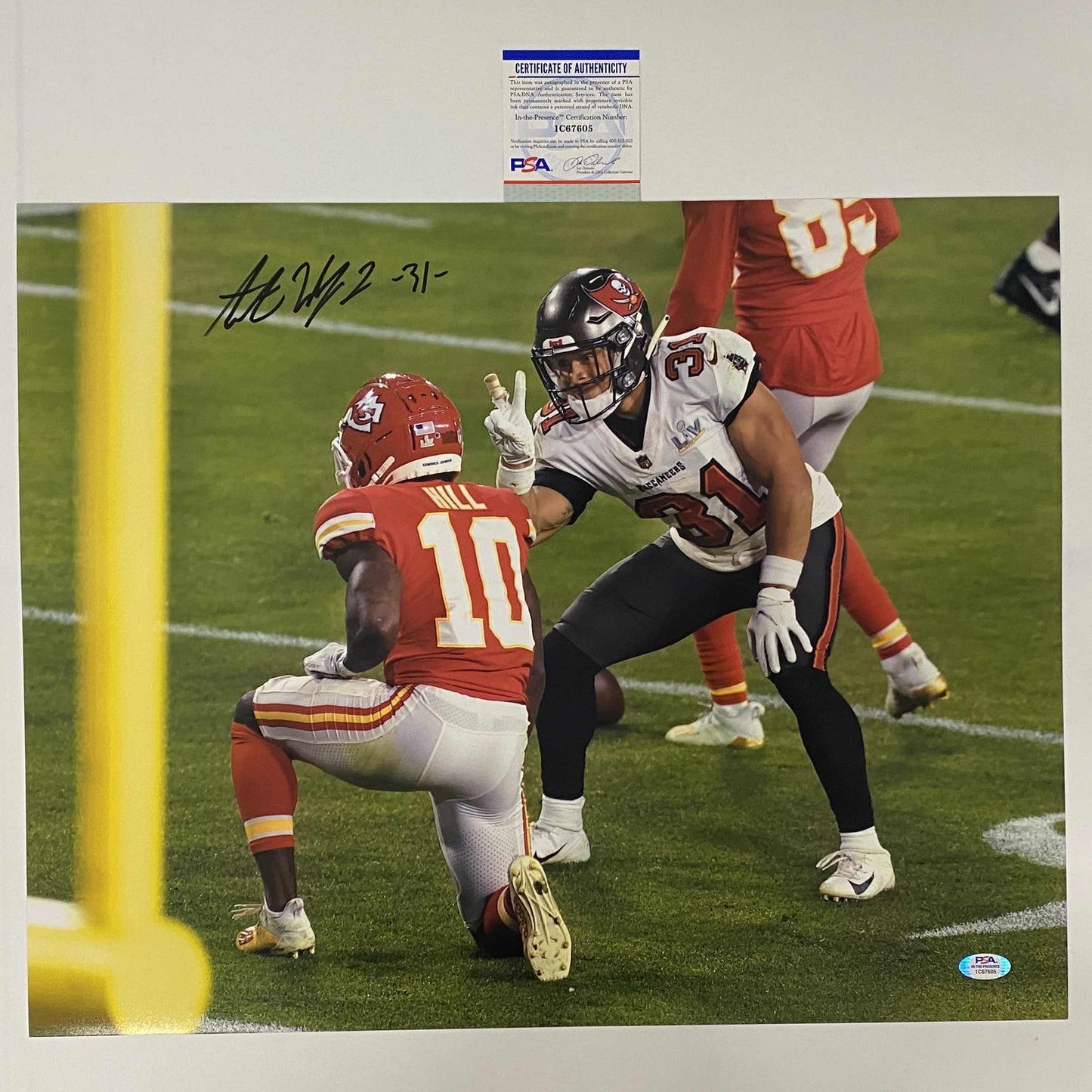 Autographed/Signed Antoine Winfield Jr Tampa Bay Buccaneers 16x20 Football Photo PSA/DNA COA #1