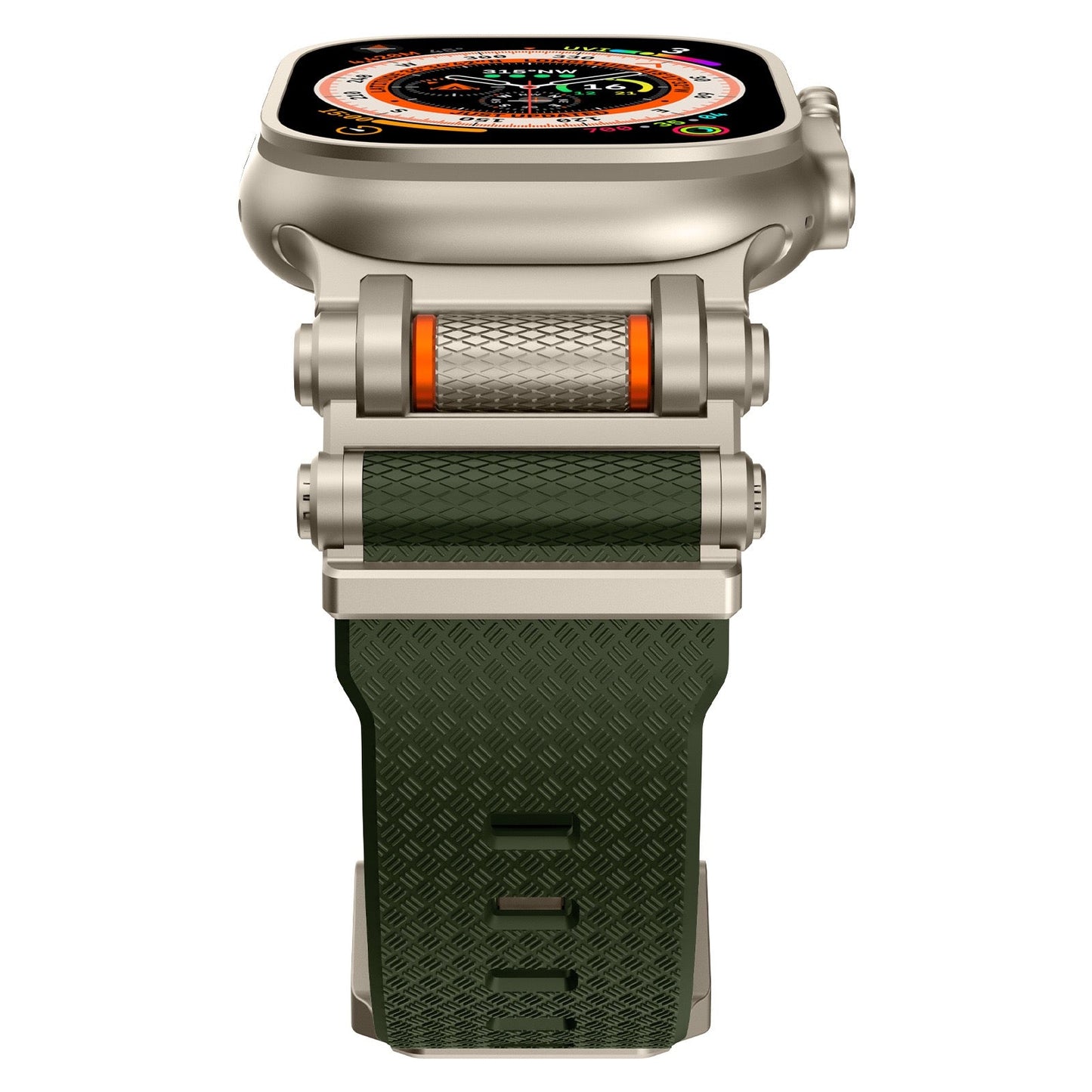 Tactical Destiny Gear Rotating Silicone Band For Apple Watch