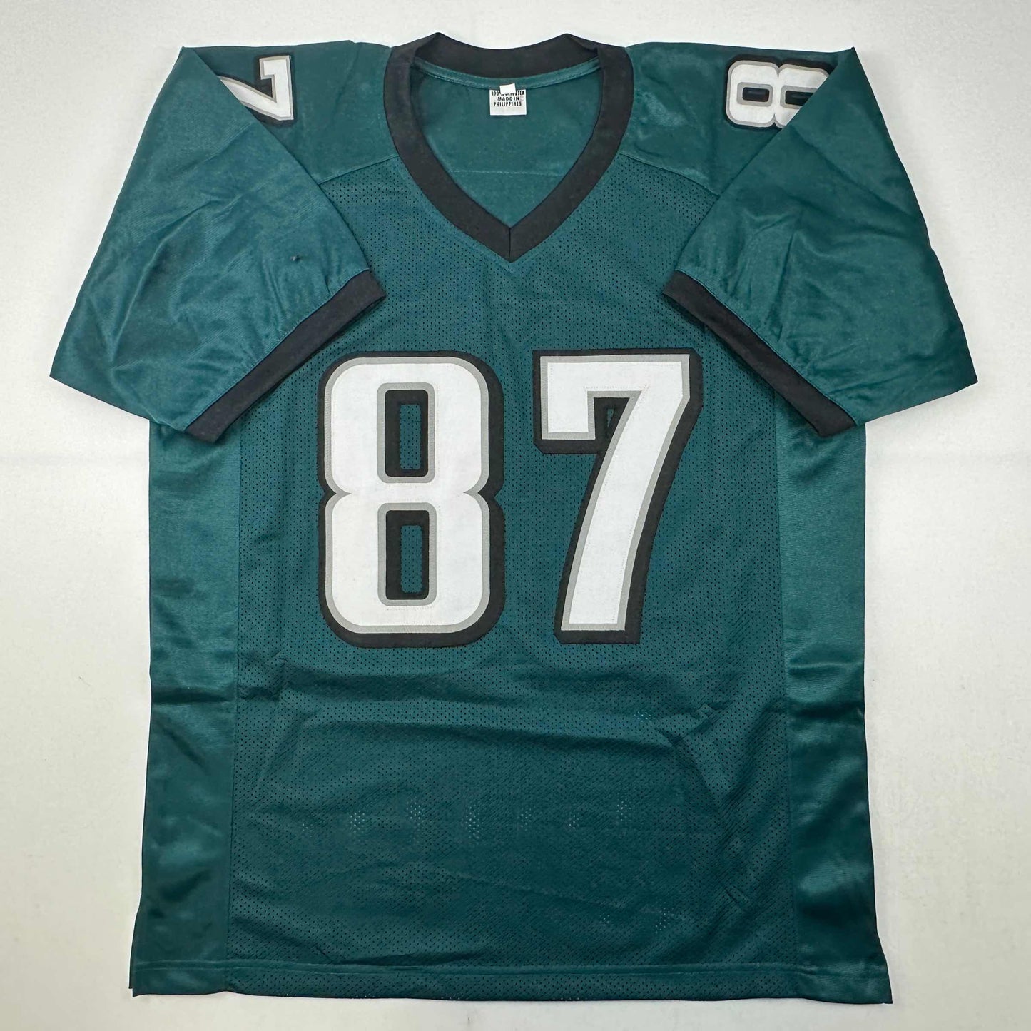 Autographed/Signed Brent Celek Philadelphia Green Football Jersey JSA COA