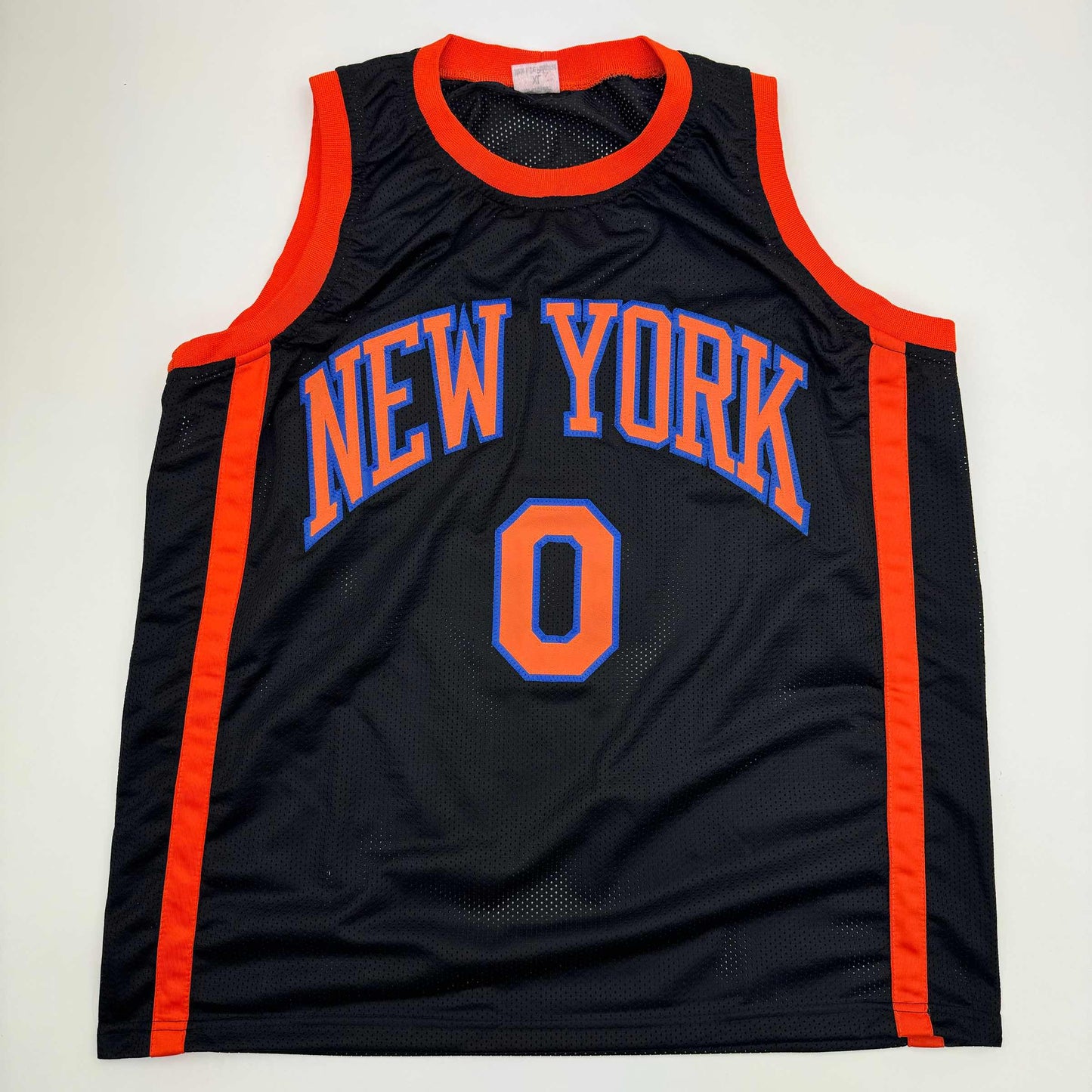 Autographed/Signed Donte Divincenzo New York Black Basketball Jersey Beckett BAS COA