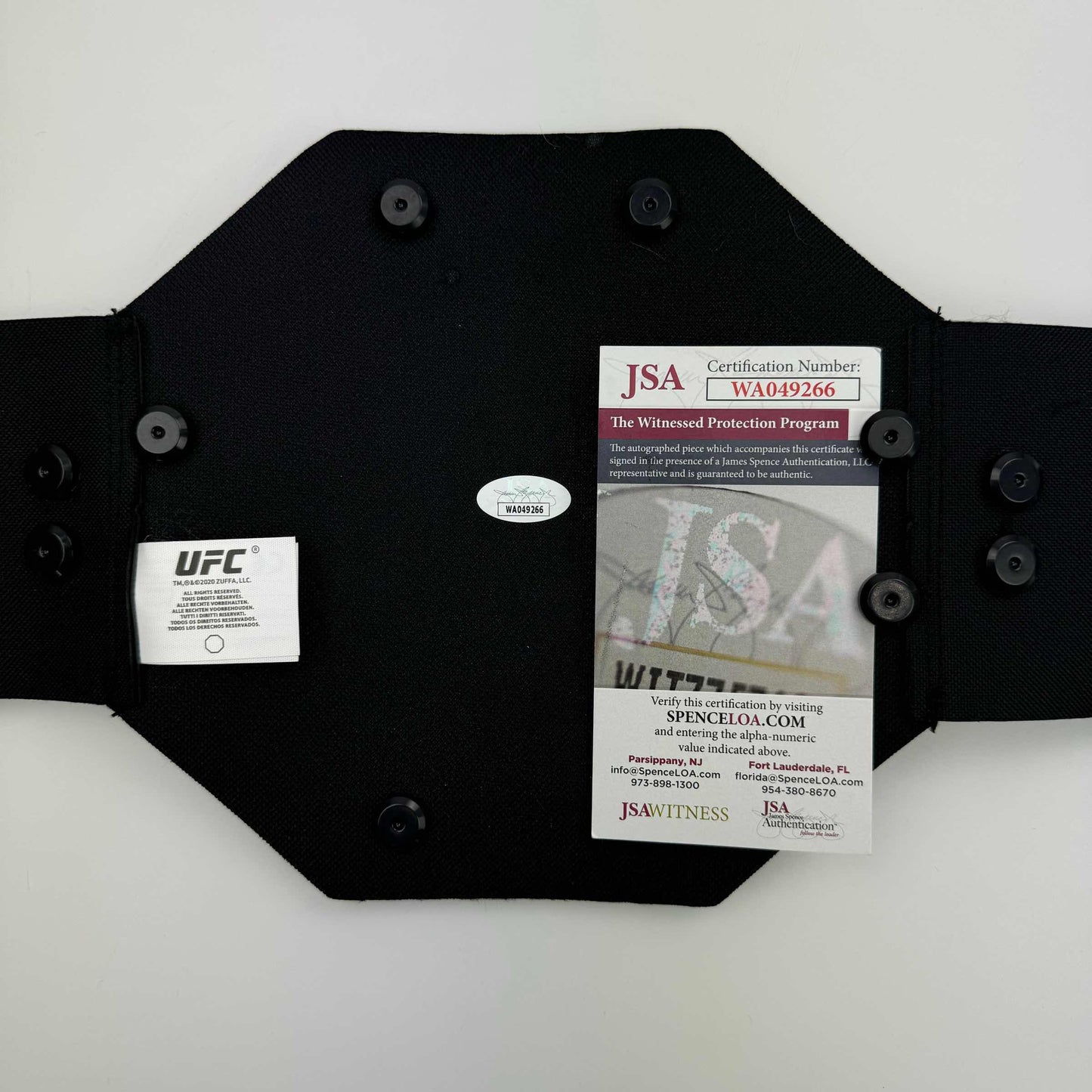 Autographed/Signed "Thug" Rose Namajunas Black Replica UFC Championship Title Belt JSA COA