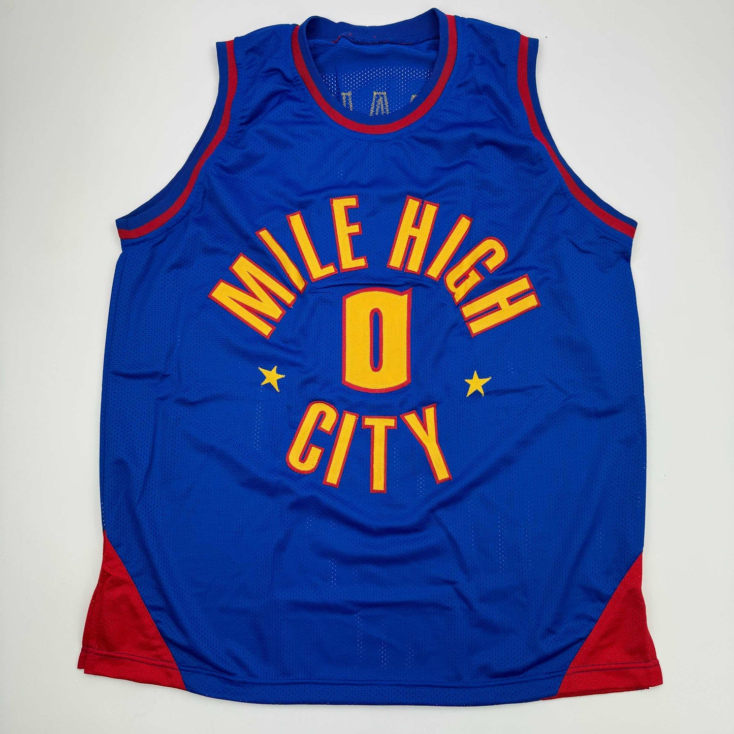 Autographed/Signed Christian Braun Denver Royal Blue Basketball Jersey JSA COA