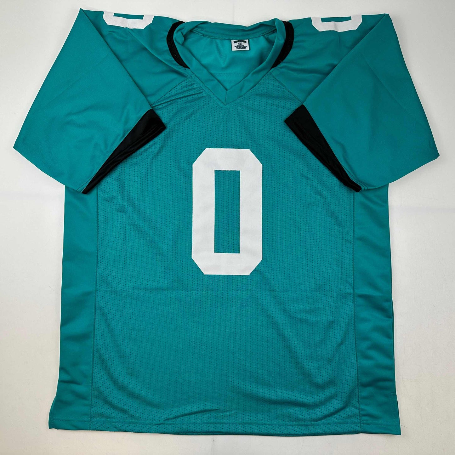 Autographed/Signed Calvin Ridley Jacksonville Teal Football Jersey Beckett BAS COA