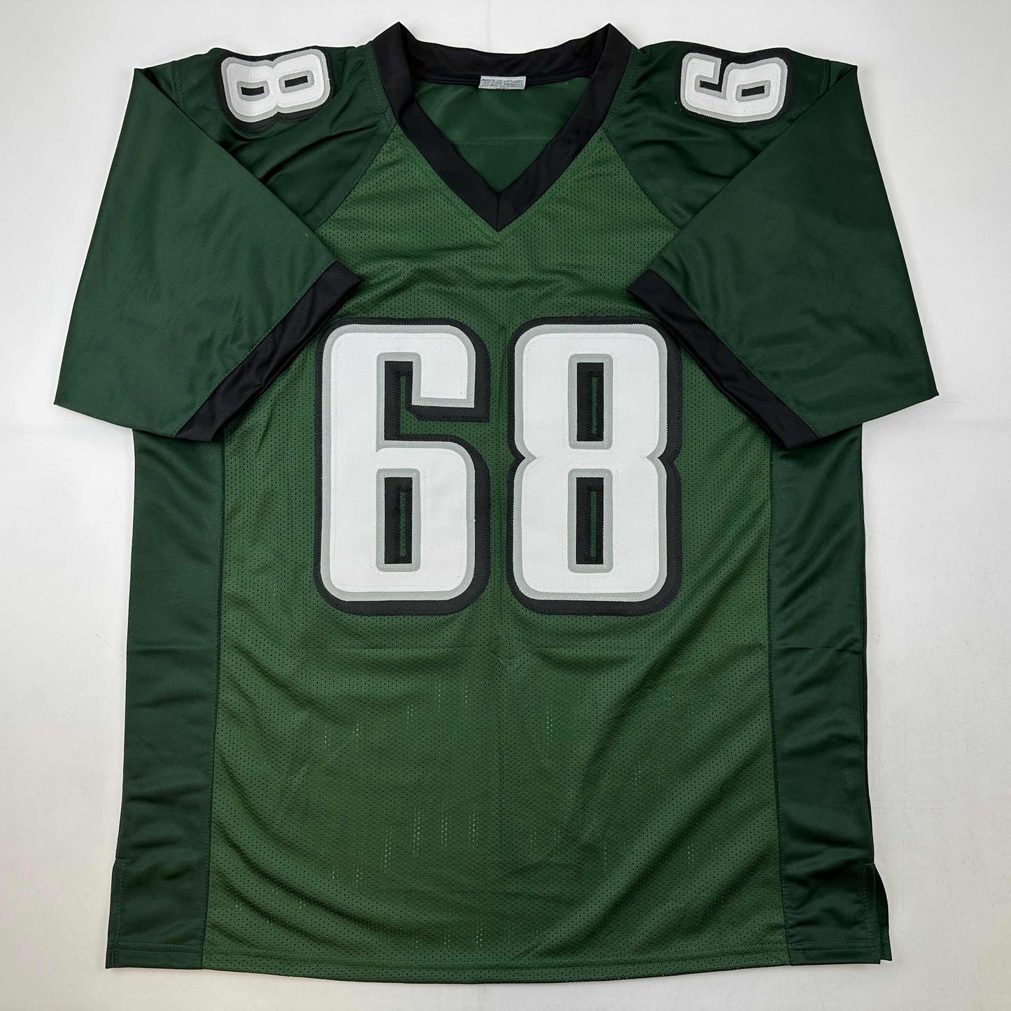 Autographed/Signed Jordan Mailata Philadelphia Green Football Jersey Beckett BAS COA