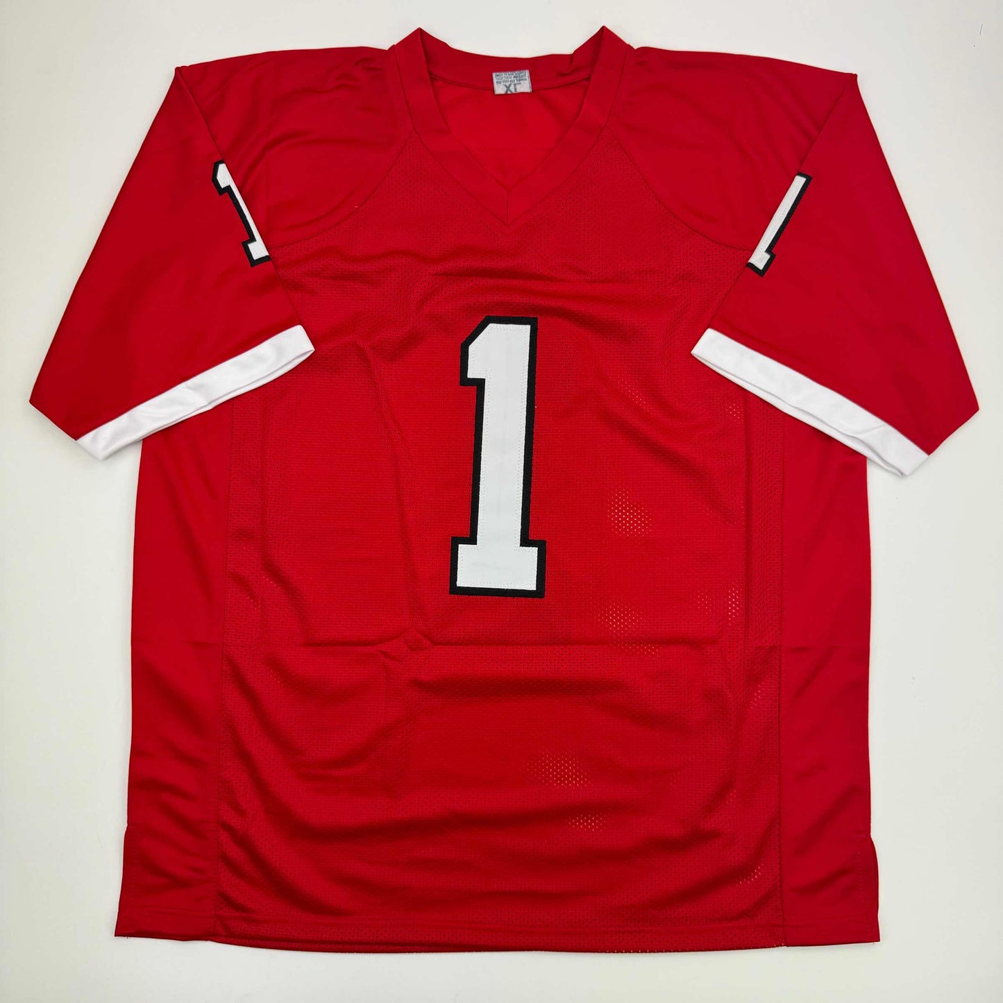 Autographed/Signed Isiah Pacheco Rutgers Red College Football Jersey JSA COA