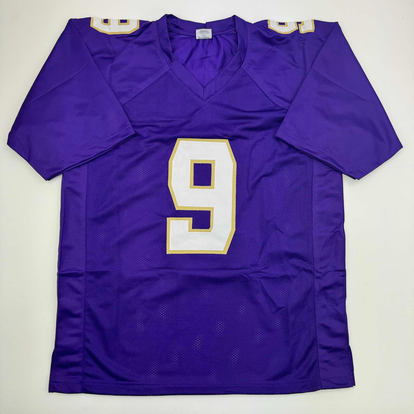 Autographed/Signed Michael Penix Jr. Washington Huskies Purple College Football Jersey Beckett BAS COA