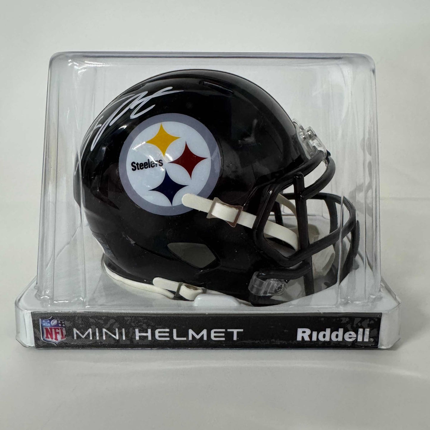 Autographed/Signed Joey Porter Jr. Pittsburgh Steelers Mini Football Helmet JSA COA