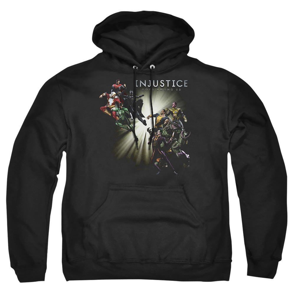 Injustice Gods Among Us Good Vs Evil Mens Hoodie Black