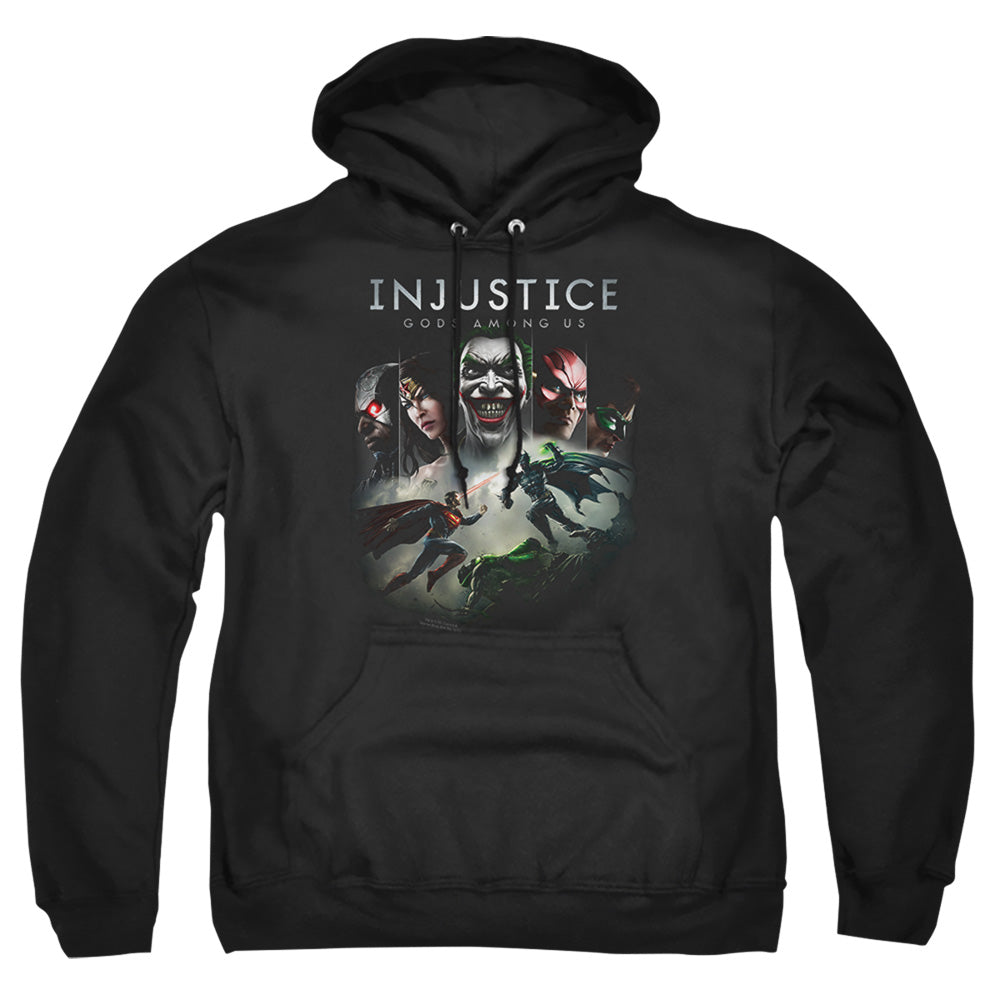 Injustice Gods Among Us Key Art Mens Hoodie Black