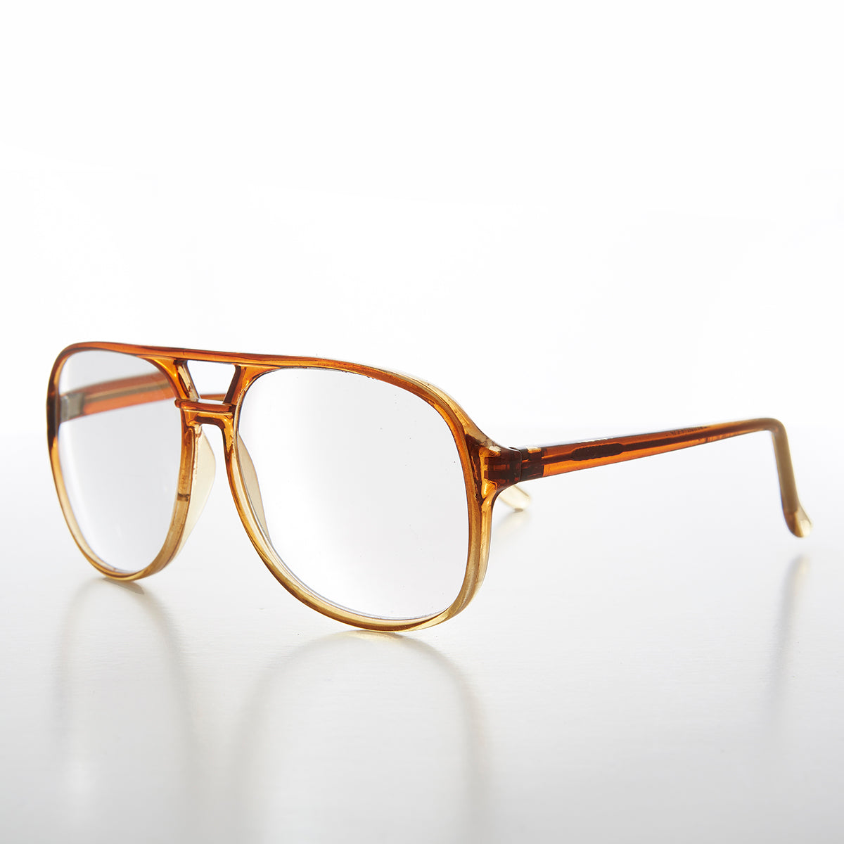 Classic Chestnut Aviator Vintage Reading Glasses - Irwin