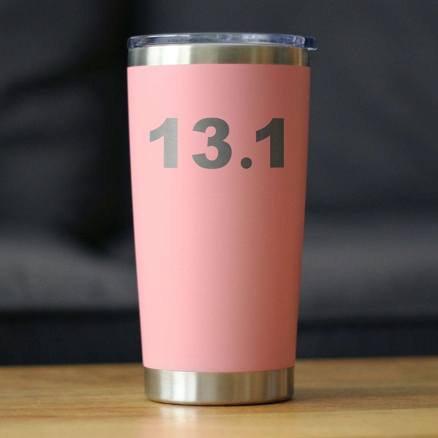 13.1 Half Marathon - Insulated Coffee Tumbler Cup with Sliding Lid - Stainless Steel Insulated Mug - Gifts for Half Marathon Runners Men & Women