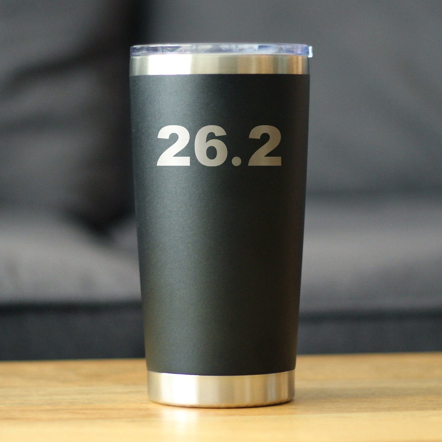 26.2 Marathon - Insulated Coffee Tumbler Cup with Sliding Lid - Stainless Steel Insulated Mug - Gifts for Marathon Runners Men & Women