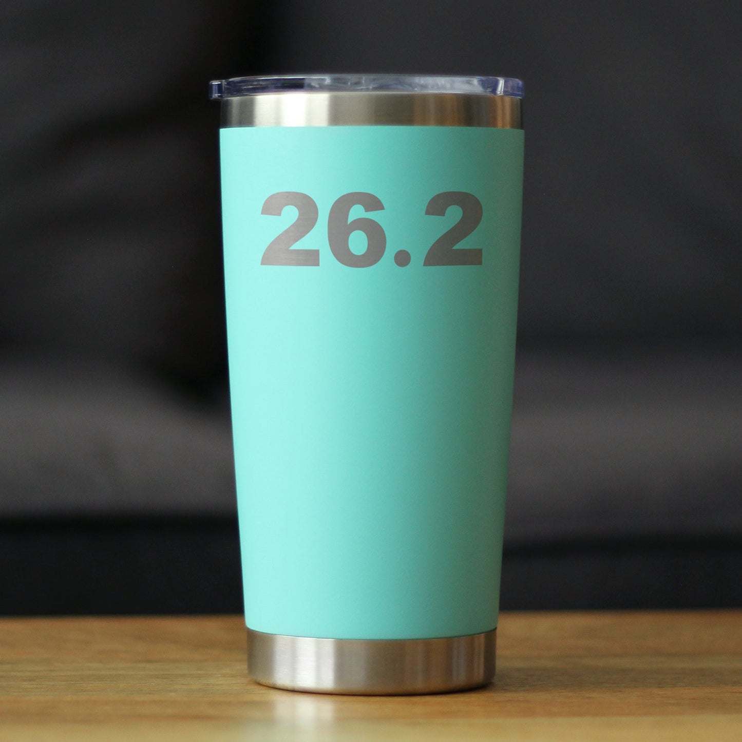 26.2 Marathon - Insulated Coffee Tumbler Cup with Sliding Lid - Stainless Steel Insulated Mug - Gifts for Marathon Runners Men & Women