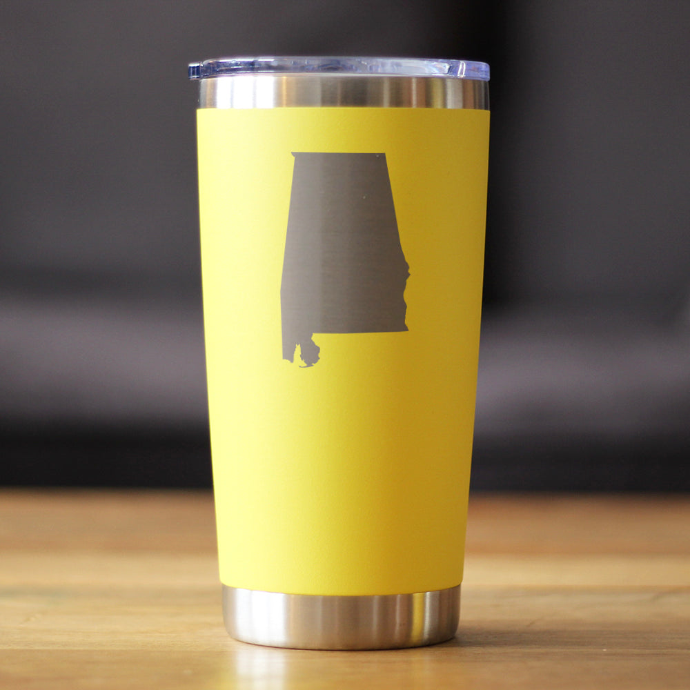 Alabama State Outline - 20 oz Coffee Tumbler