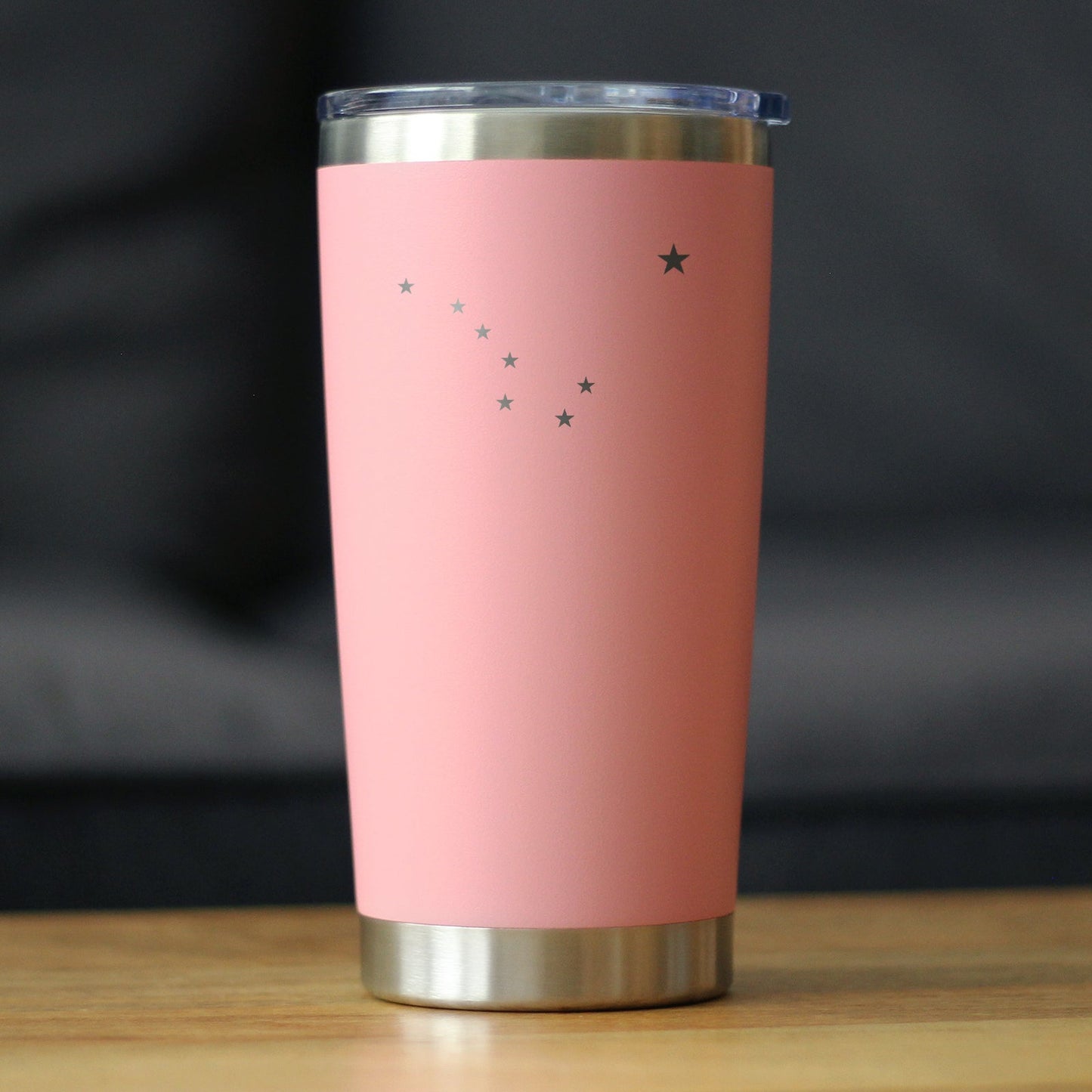 Flag of Alaska - Insulated Coffee Tumbler Cup with Sliding Lid - Stainless Steel Insulated Mug - Alaskan Themed Gift for Men and Women Alaskans