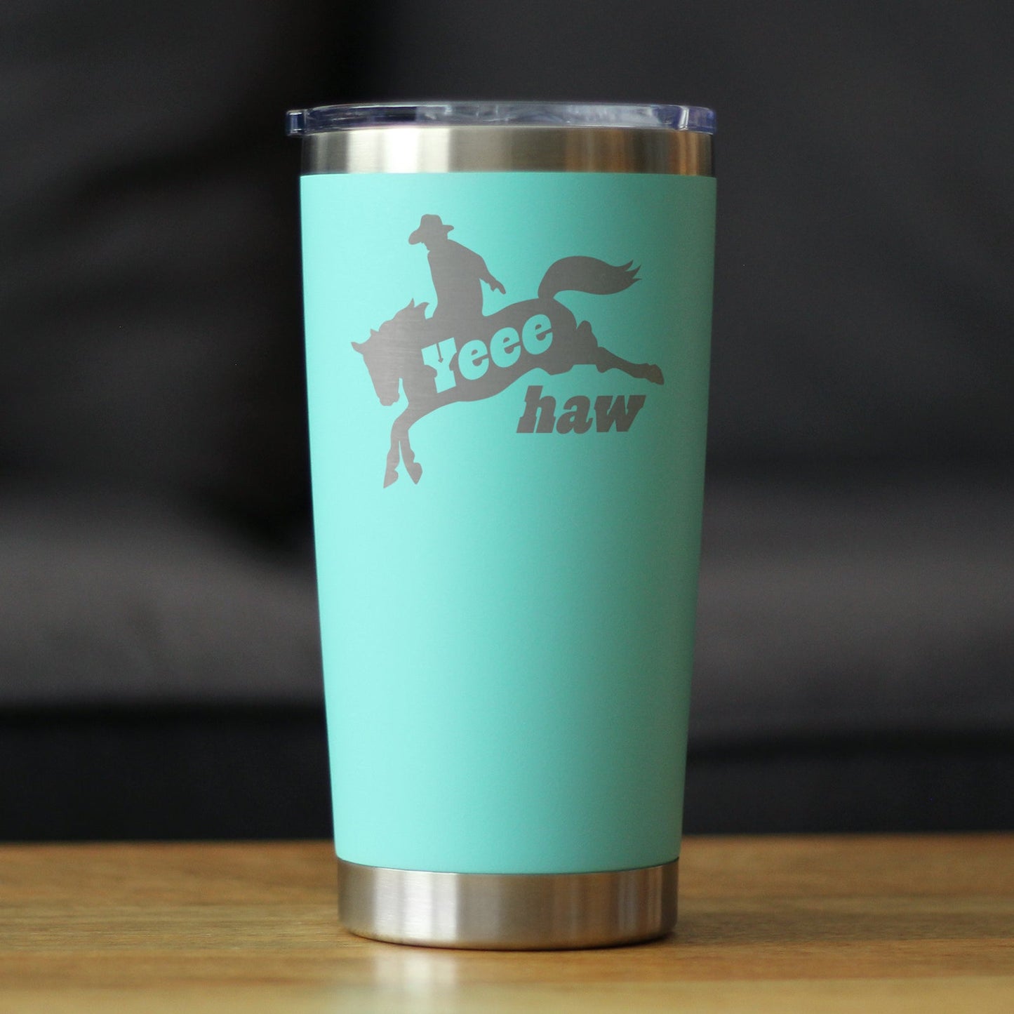 Yeehaw Insulated Coffee Tumbler with Sliding Lid Rodeo Party Decorations & Western Home Decor 20oz Stainless Steel Tumbler