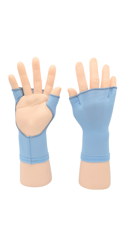 PalmFree™ Sun Gloves - Soft Blue - UPF 50+