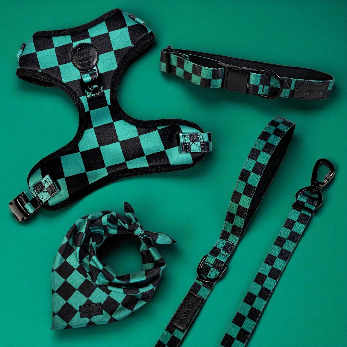 Ichimatsu Checker Leash