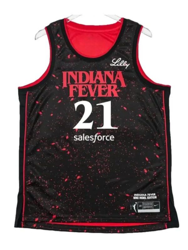 Indiana Fever Makayla Timpson Stranger Things Rebel Swingman Jersey