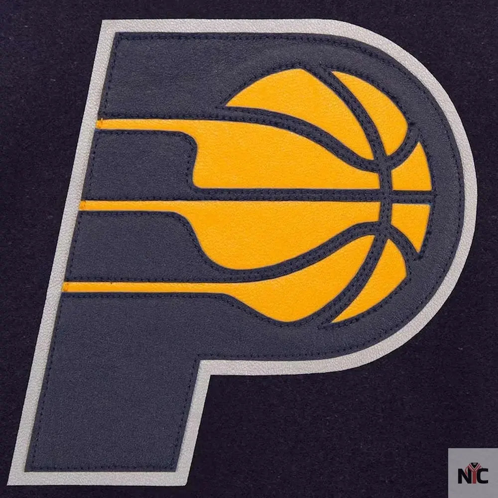 Indiana Pacers Navy/Charcoal Varsity Wool Jacket