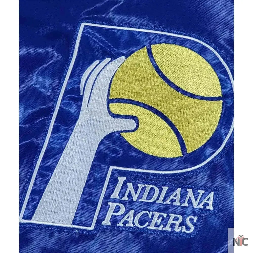 Indiana Pacers Teddy Royal Varsity Satin Jacket