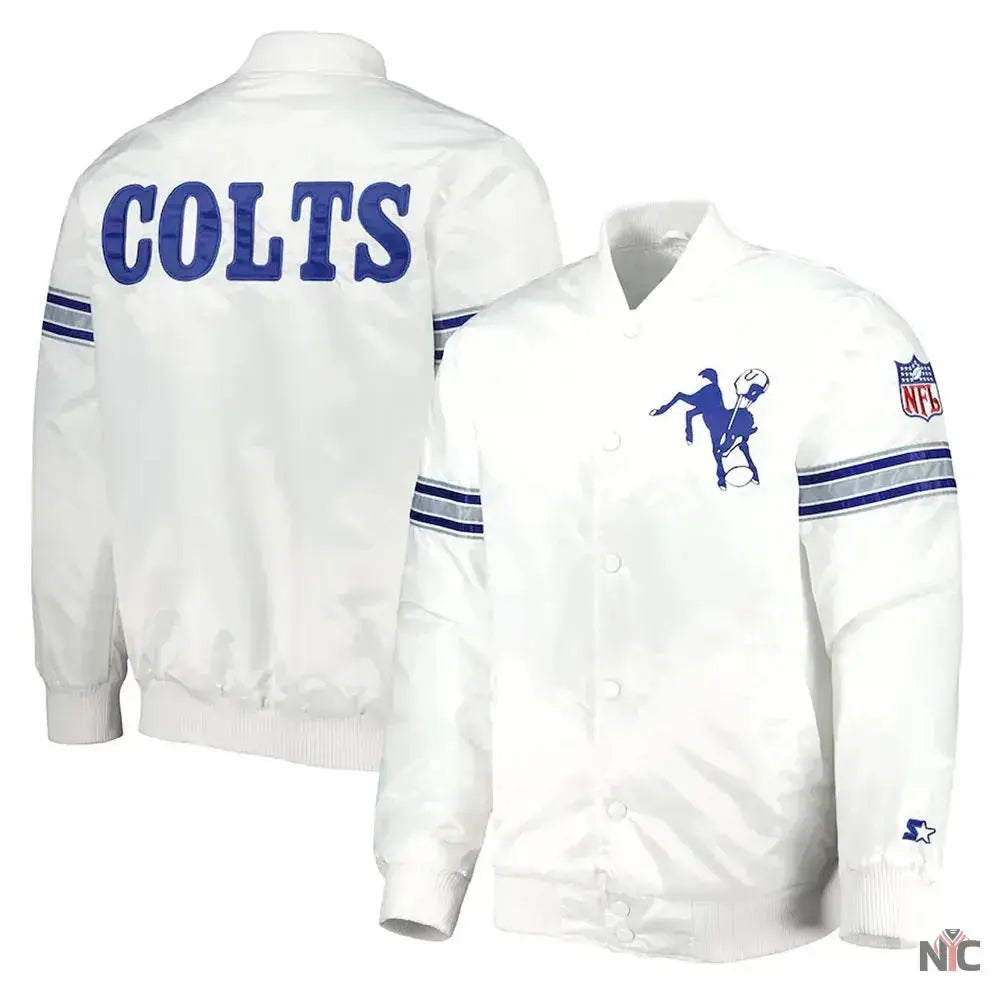 Indianapolis Colts The Power Forward Satin Jacket