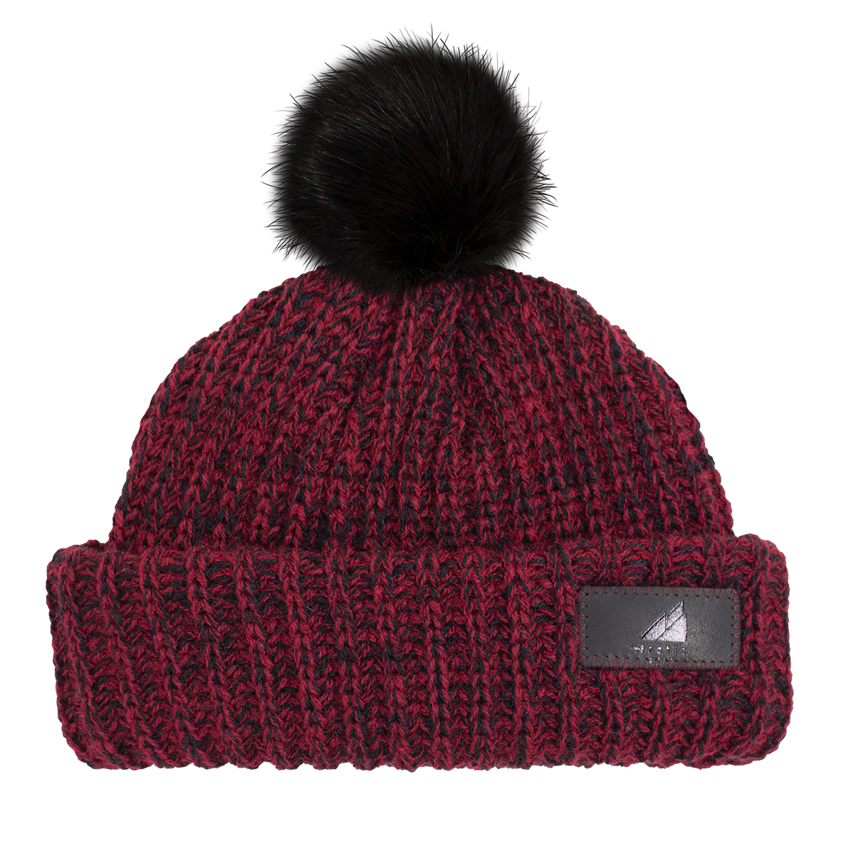 Infant Acrylic Ribbed Cuff with Pom Hat