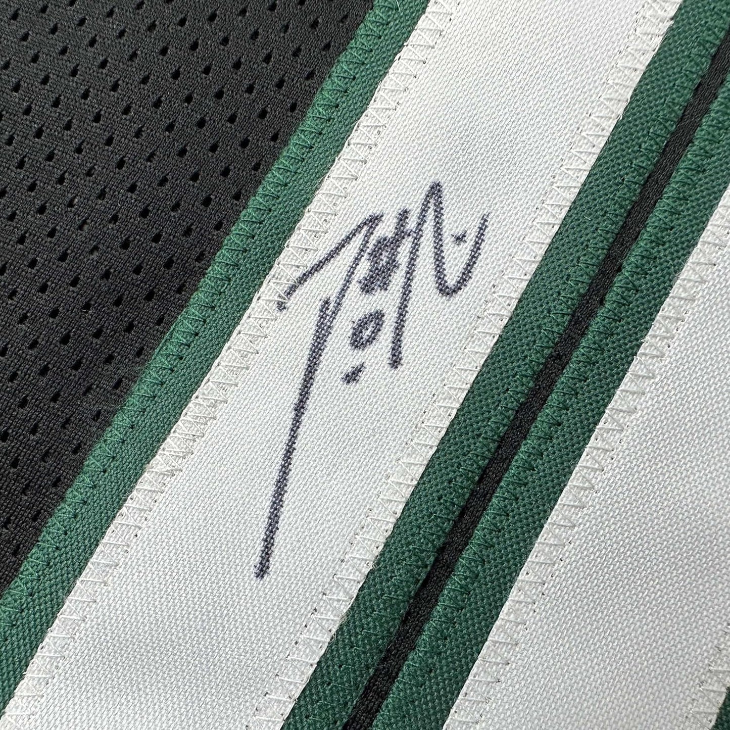 Framed Autographed/Signed Damian Lillard 35x39 Milwaukee Black Basketball Jersey JSA COA