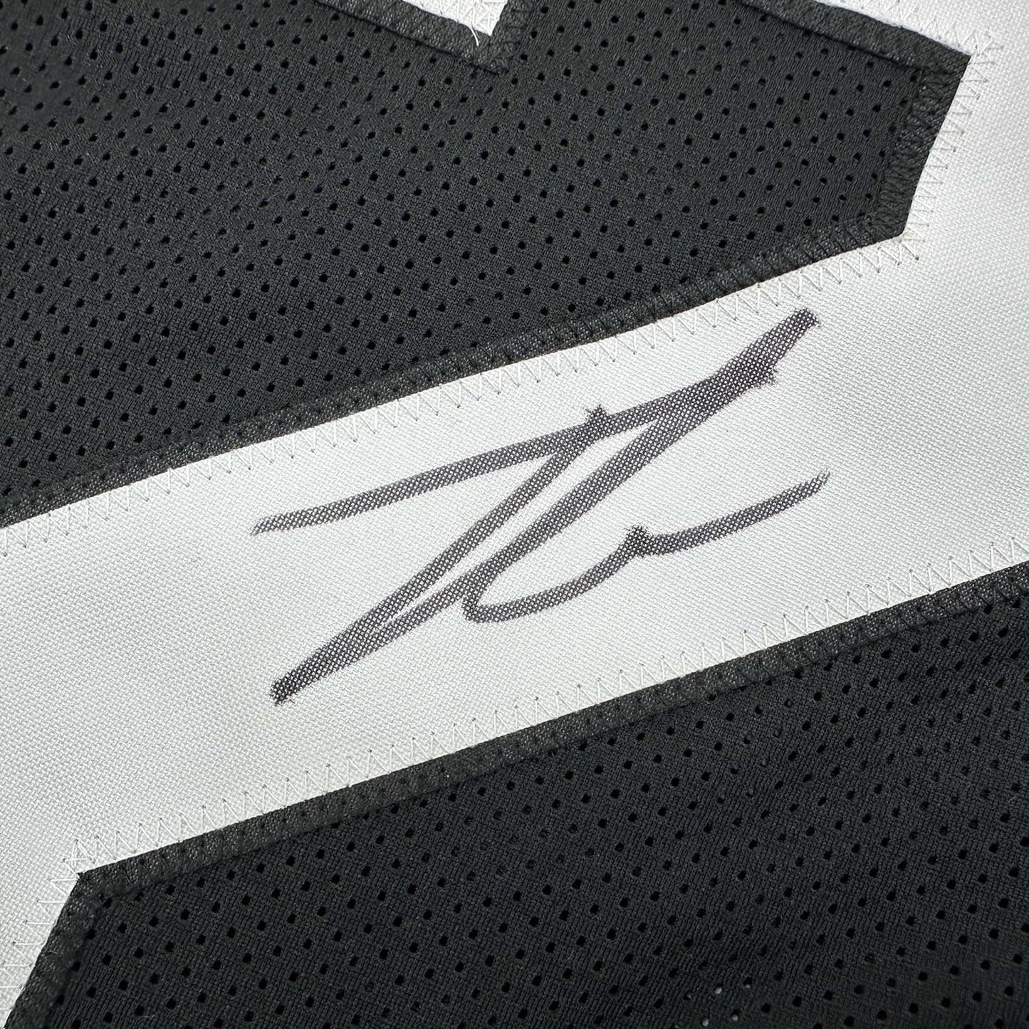 Framed Autographed/Signed Tyson Campbell 35x39 Jacksonville Black Football Jersey JSA COA