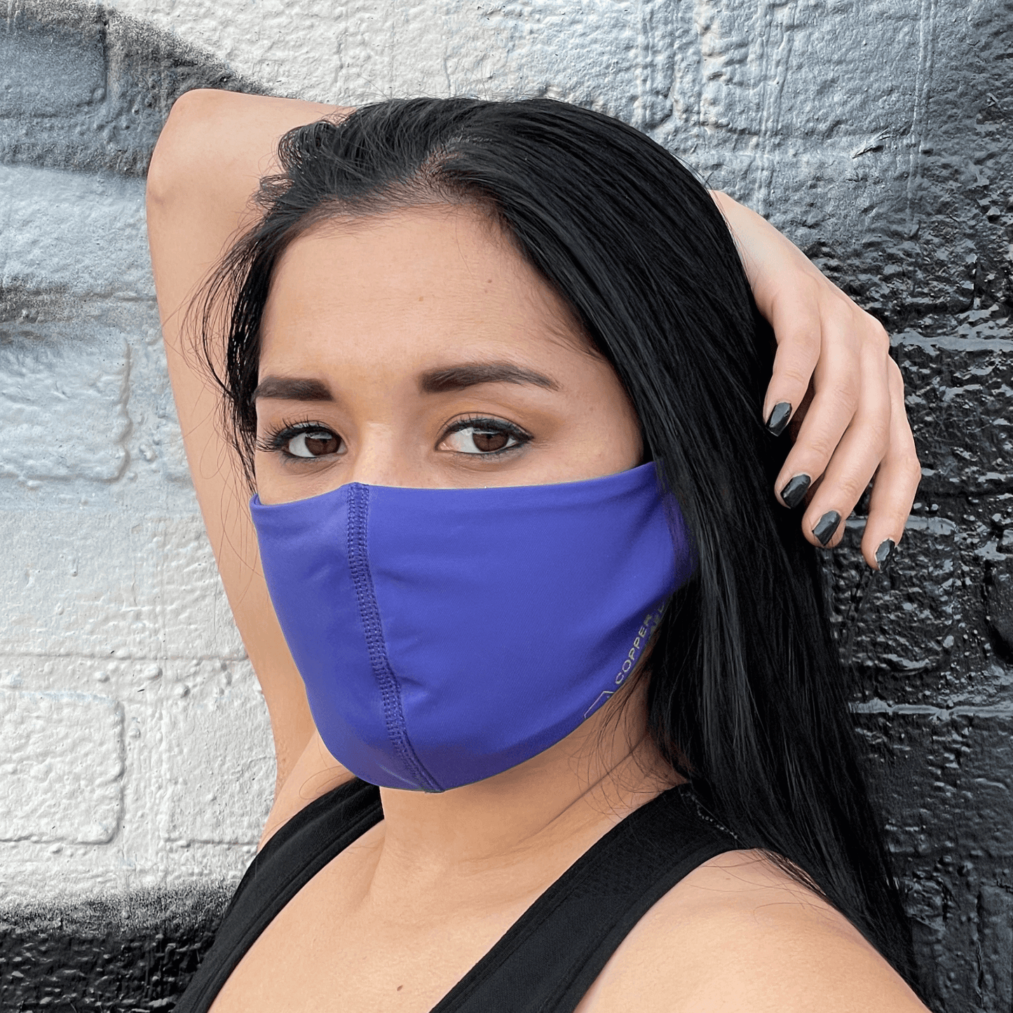 Copper Ion Infused Sports Face Mask for Enhanced Breathability