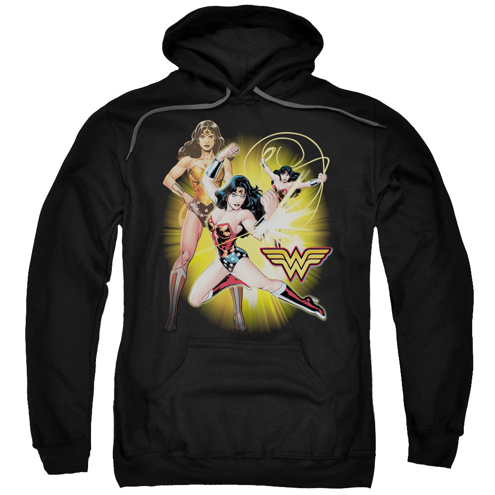 Justice League Wonder Woman Mens Hoodie Black Officially Licensed