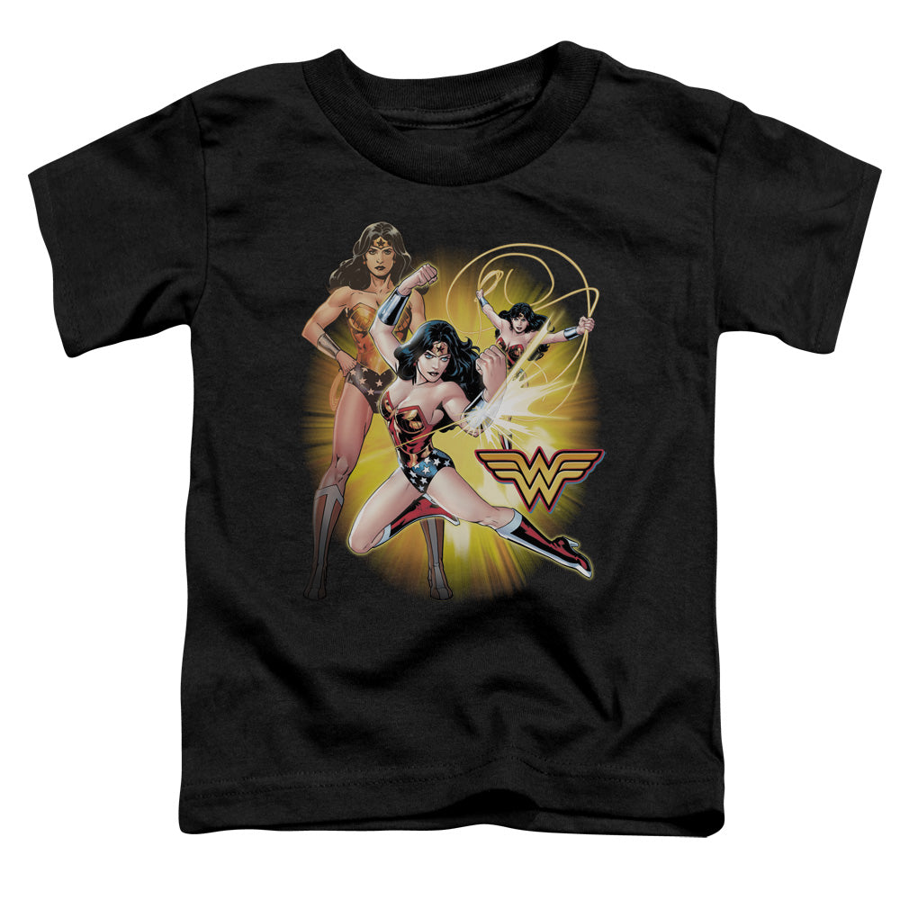 Justice League Wonder Woman Toddler Kids Youth T Shirt Black Officially Licensed