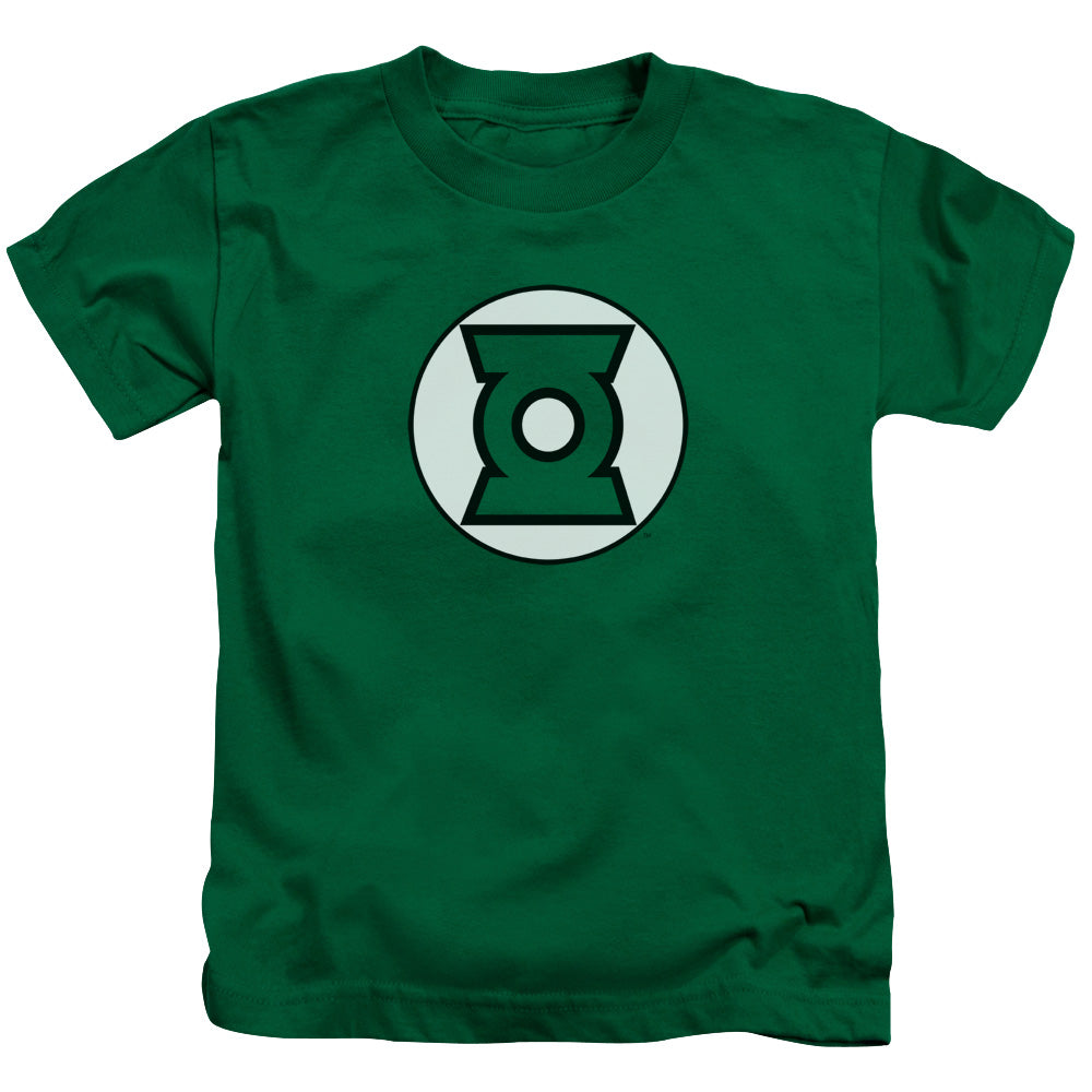 Justice League Green Lantern Logo Juvenile Kids Youth T Shirt Kelly Green Officially Licensed