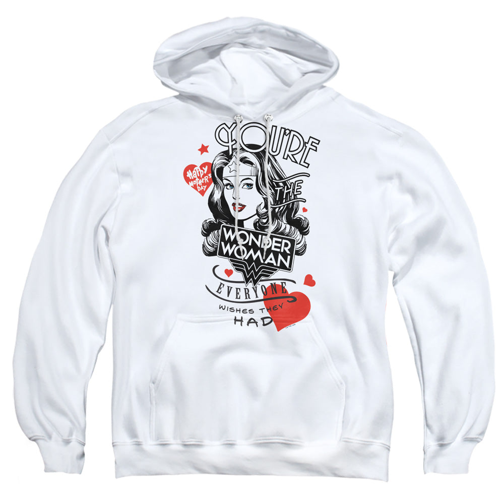Justice League Core Everyone Wishes Mens Hoodie White Officially Licensed