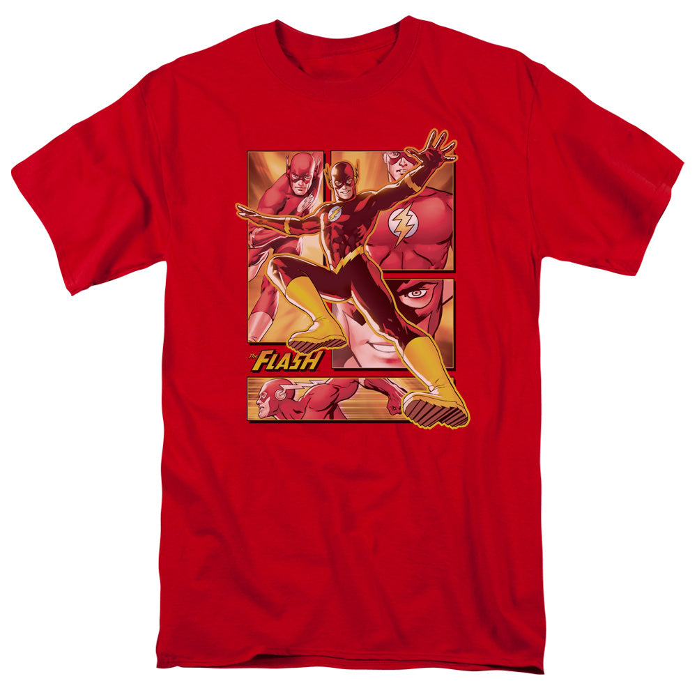 Justice League Of America Flash Mens T Shirt Red Officially Licensed