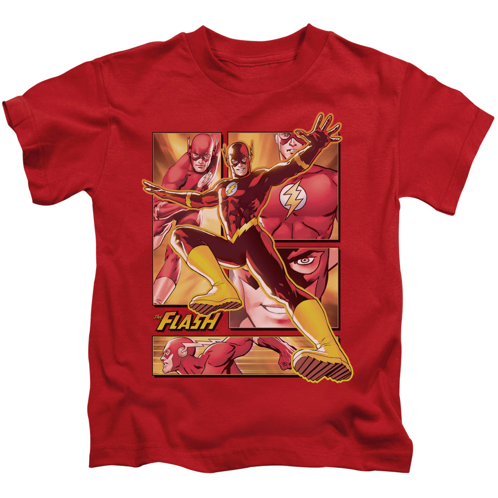 Justice League Flash Juvenile Kids Youth T Shirt Red Officially Licensed