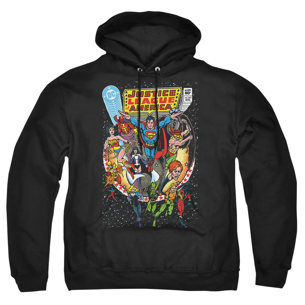 Justice League Justice League No. 217 Mens Hoodie Black Officially Licensed