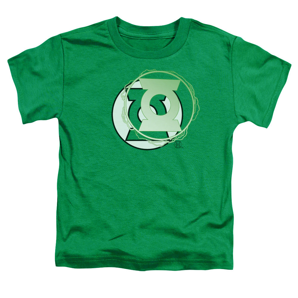Justice League Gl Energy Logo Toddler Kids Youth T Shirt Kelly Green Officially Licensed